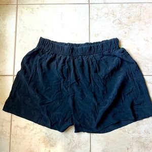 Elizabeth Suzann Florence black silk shorts 2XL
